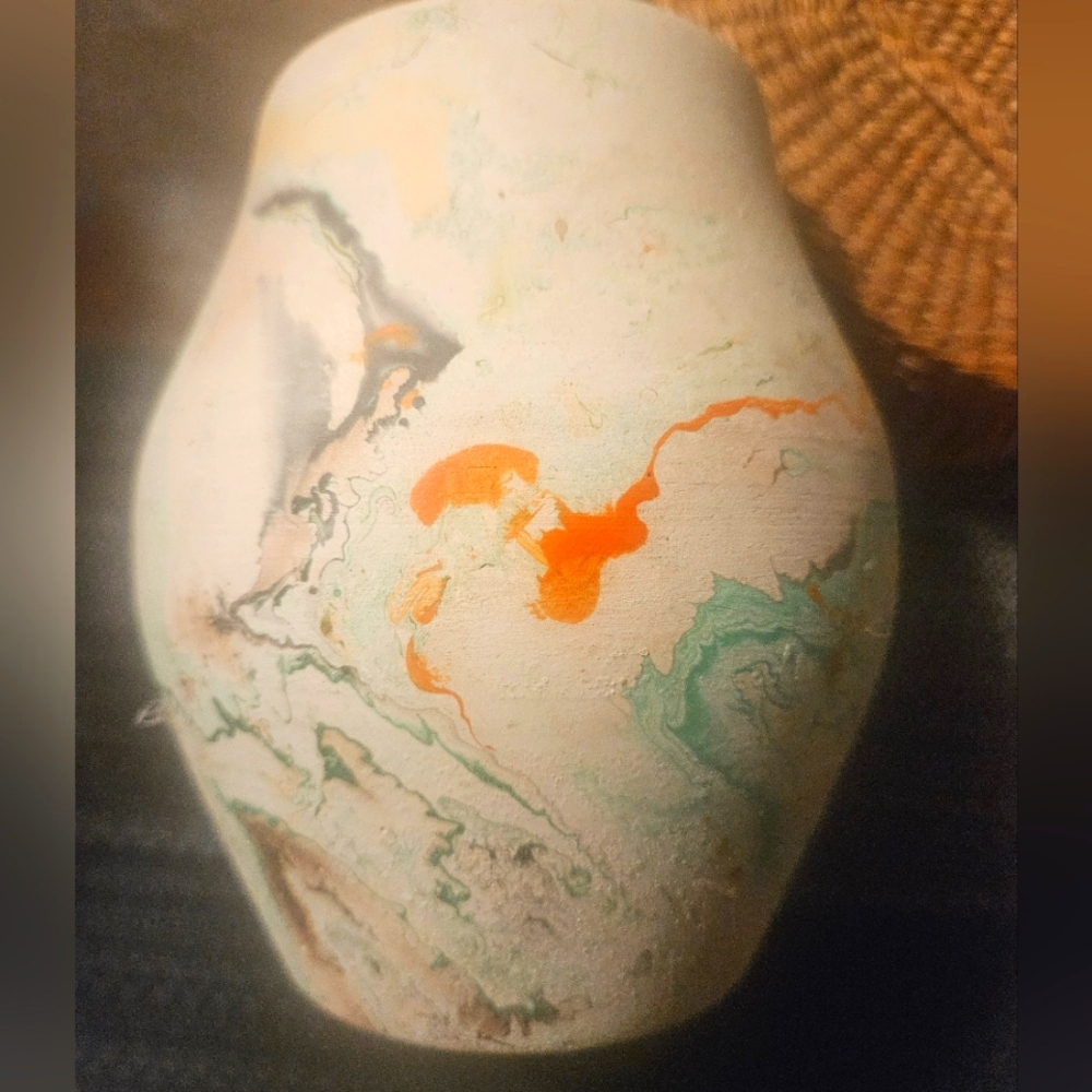 VTG.NEMADJI VASE.EUC. SOUTHWESTERN.HANDMADE.NO 2 ARE ALIKE.UNGLAZED.A BEAUTY!